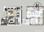 Apartament 2 camere spatios - Blue Bike Eden
