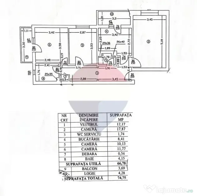 Apartament de vânzare 3 camere decomandat Voluntari - Voluntari (Bucuresti-Ilfov)