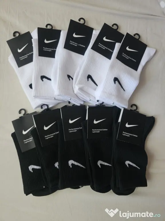 Set 10 perechi sosete sport 90% bumbac