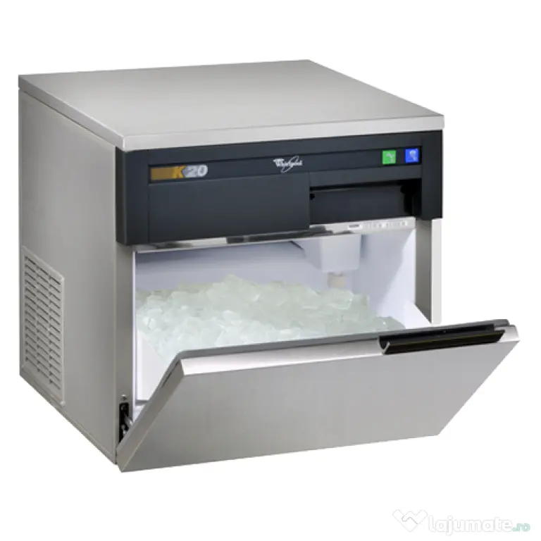 Mașină de gheață Whirlpool K20, 24 kg/24 h, inox, profesională