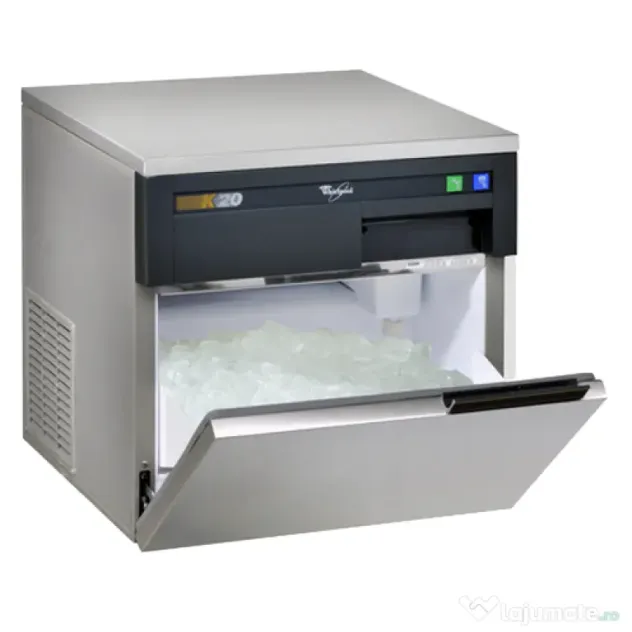 Mașină de gheață Whirlpool K20, 24 kg/24 h, inox, profesională