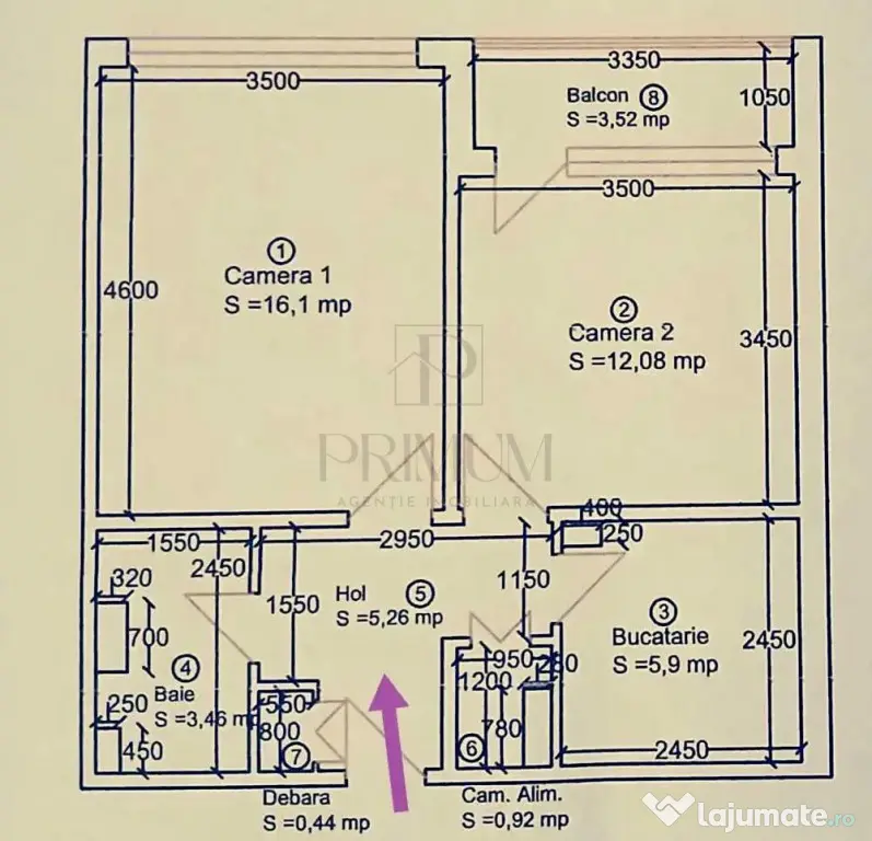 Dambovita, 2 Camere, Renovat, Decomandat, Lift - Timisoara (Timis)