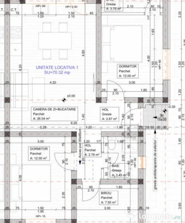 Duplex 4 camere si 2 bai - Mosnita Noua - toate utilitatile - Mosnita Noua (Timis)