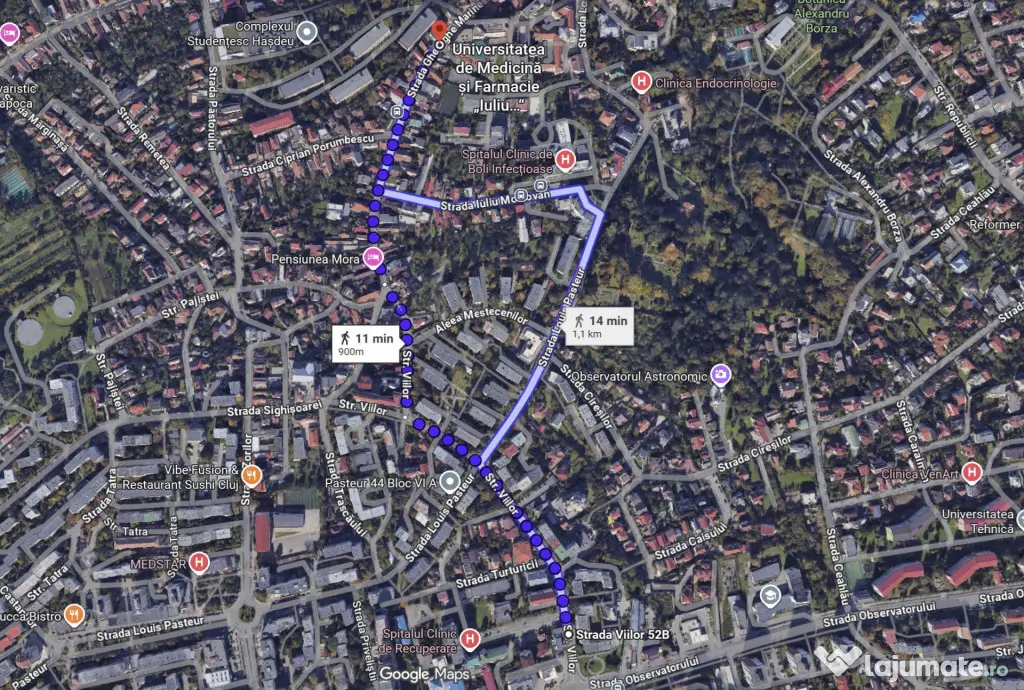 Apartament Zorilor UMF cu 1 camera, bloc dupa 2000, etaj 2 - Cluj-Napoca (Cluj)