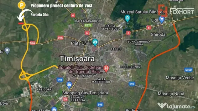 COMISION 0% Teren extravilan agricol, 5ha- Oportunitate inve - Sacalaz (Timis)
