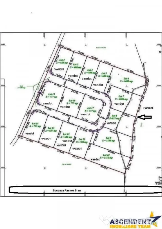Teren imprejmuit proiect casa autorizatie constructie,1.2 - Rasnov (Brasov)