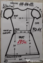 Rochita Furnica pentru copii 4-5-6 ani, 175 lei 