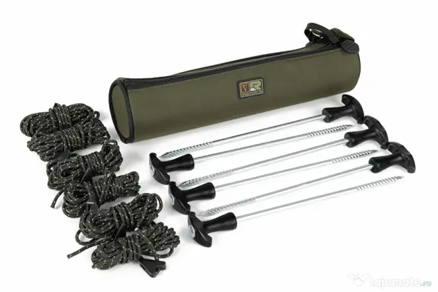 Set Cuie Cort Fox R Series Bivvy Storm Pack, 6 Cuie Cort & Husa Transport