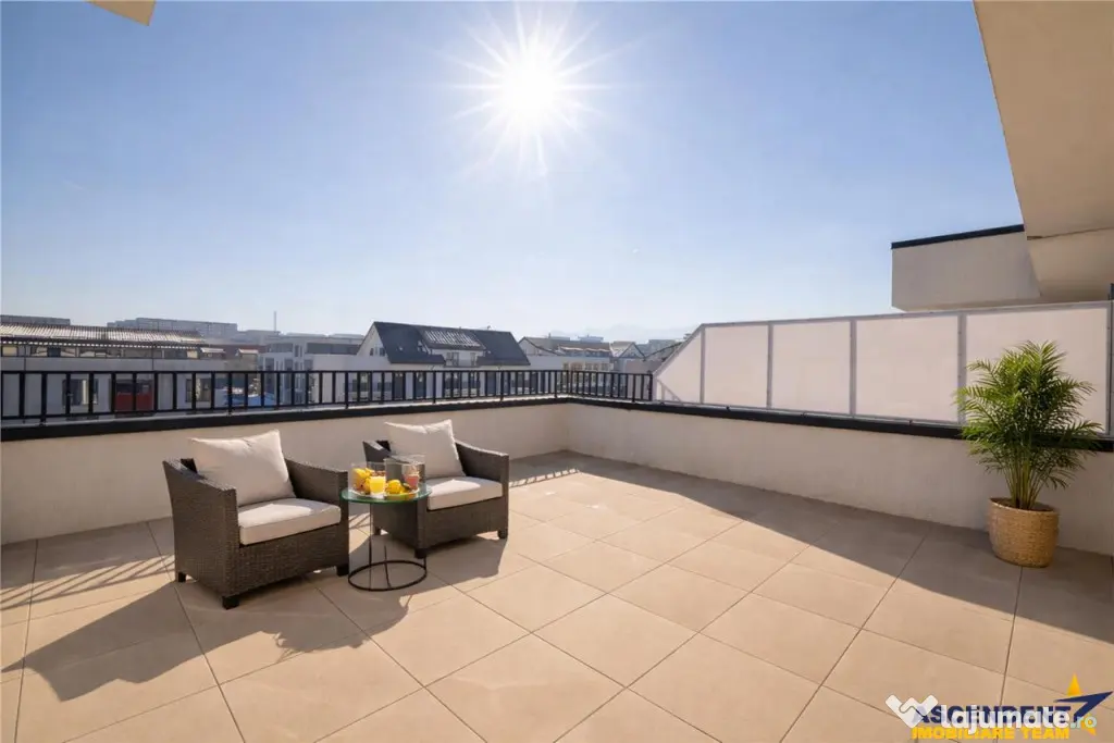 Apartament tip penthouse. mobilat, utilat, 2 terase, 100mp, - Brasov (Brasov)