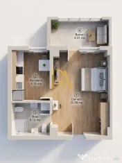 2 CAMERE, 40 MP UTILI | TINERETULUI 85 – MILITARI RESIDENCE 