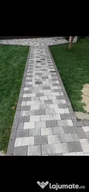 Montaj pavaj, dale, borduri și rigole. 