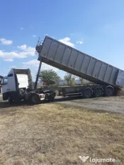 Vând ansamblu cap tractor + semiremorca + firma din 1994