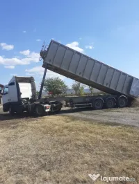 Vând ansamblu cap tractor + semiremorca + firma din 1994 