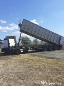 Vând ansamblu cap tractor + semiremorca + firma din 1994