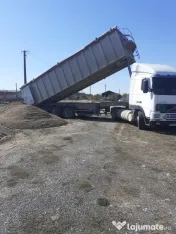 Vând ansamblu cap tractor + semiremorca + firma din 1994
