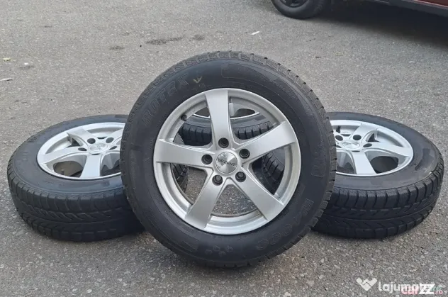 Jante Aliaj Volkswagen-Skoda-Seat 15' 5x112 Et38 Cu Anvelope M+S 195/65/15 - Timisoara (Timis)