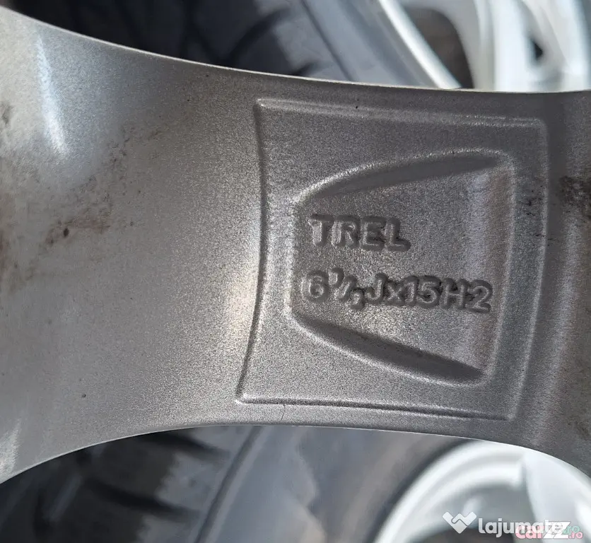 Jante Aliaj Volkswagen-Skoda-Seat 15' 5x112 Et38 Cu Anvelope M+S 195/65/15 - Timisoara (Timis)