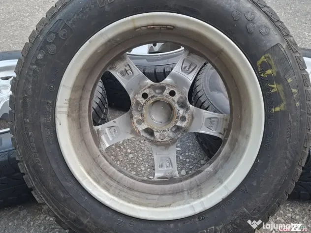 Jante Aliaj Volkswagen-Skoda-Seat 15' 5x112 Et38 Cu Anvelope M+S 195/65/15 - Timisoara (Timis)