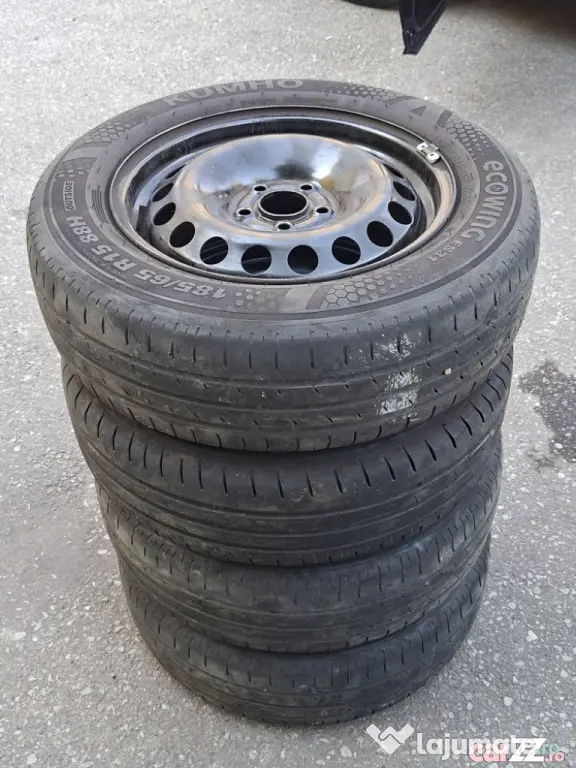 Jante Otel Vw 15' 5x112 Cu Anvelope Vara 185/65/15 Dot 2023 - Timisoara (Timis)