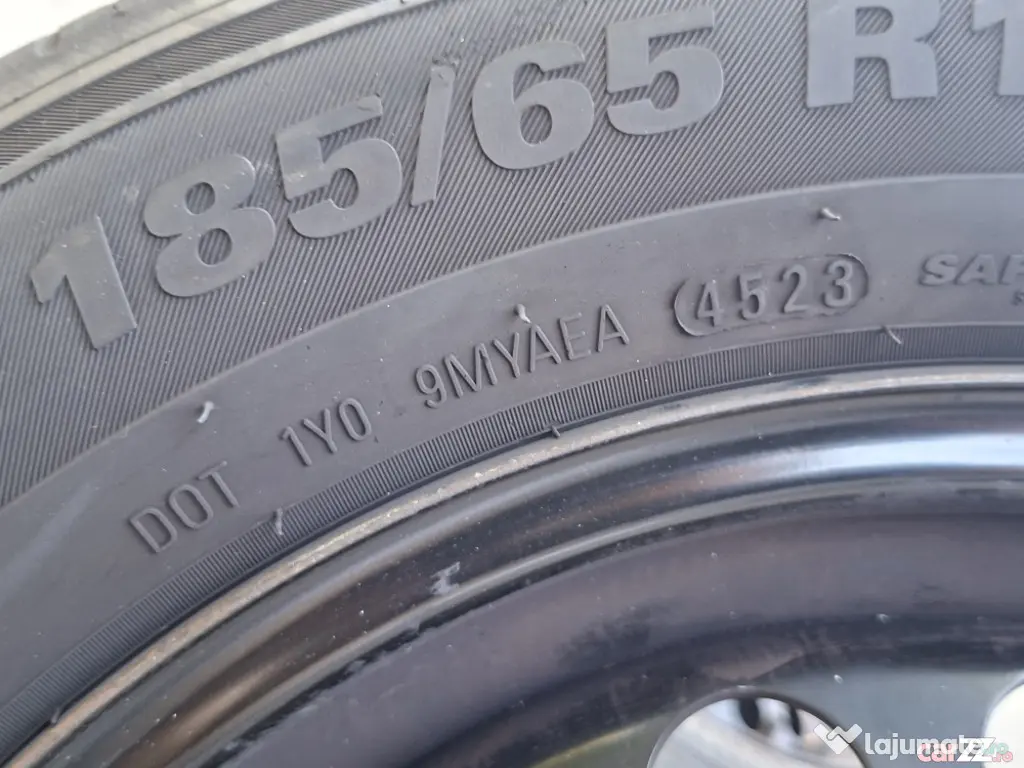 Jante Otel Vw 15' 5x112 Cu Anvelope Vara 185/65/15 Dot 2023 - Timisoara (Timis)