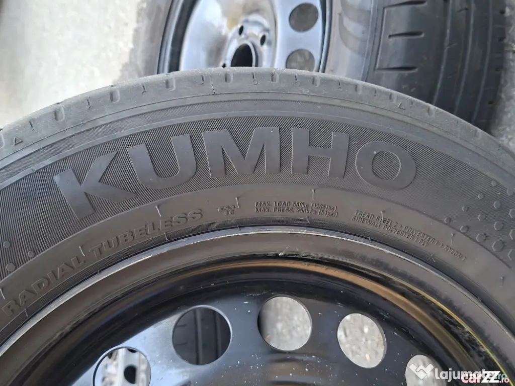 Jante Otel Vw 15' 5x112 Cu Anvelope Vara 185/65/15 Dot 2023 - Timisoara (Timis)