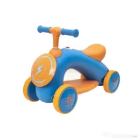 Tricicleta din plastic, fara pedale pentru copii, cu muzica si lumina, bleu Z-TOOLS / ZTS8365 