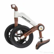 Bicicleta fara pedale, pliabila, pentru copii XIERLANG, roti de cauciuc si scaun reglabil, +3ani, alb si maro Z-TOOLS / ZTS8449 
