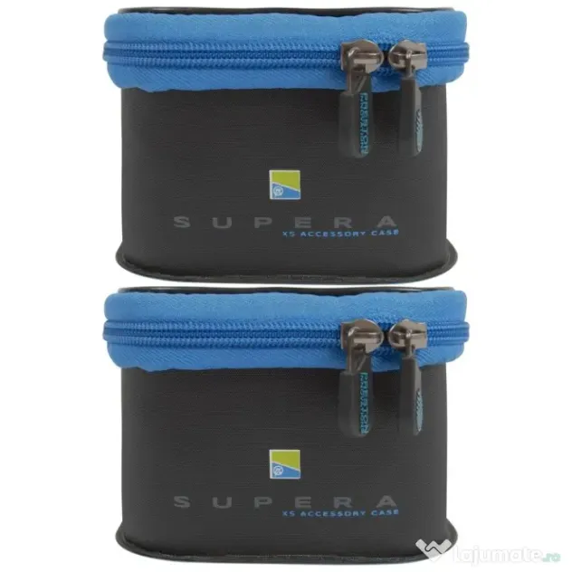 Borseta Accesorii Preston Supera XS EVA Accessory Case, 2 buc