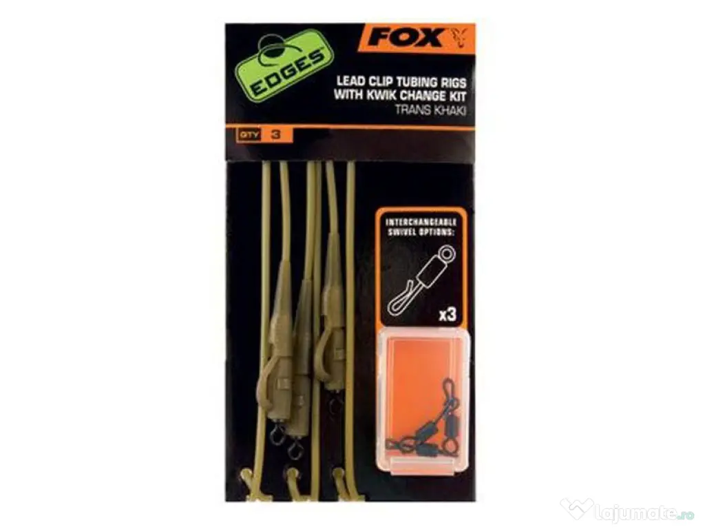 Montura Fox Edges Tubing Leadclip 3Buc