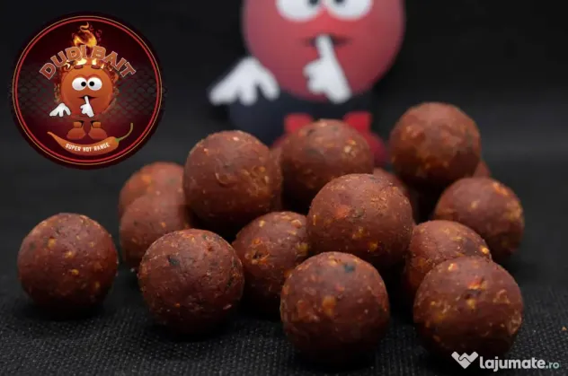 Boilies Dudi Baits Mister Red Super Hot solubile 16mm, 1kg