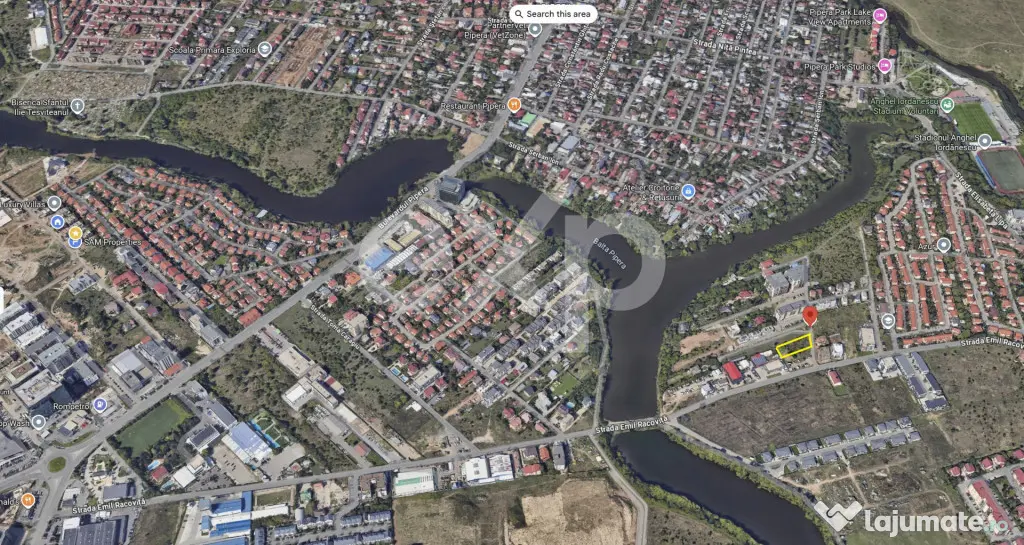 Teren cu AC de vanzare- zona Emil Racovita langa lac - Voluntari (Bucuresti-Ilfov)