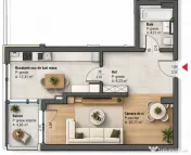 Apartament 2 camere 47 mp zona Gheorgheni, Cluj