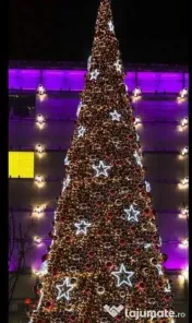 Brazi luminoși metalici profesionali decorati 8 m  10 m,iluminat festiv Crăciun 