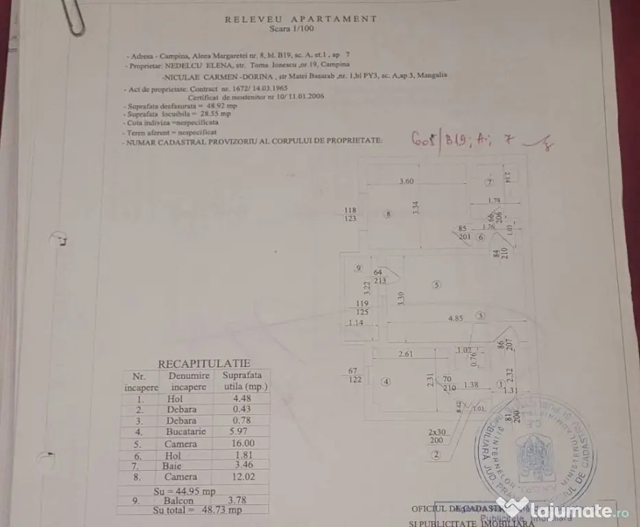 APARTAMENT 2 CAMERE – CÂMPINA | PROPRIETAR DIRECT - Campina (Prahova)