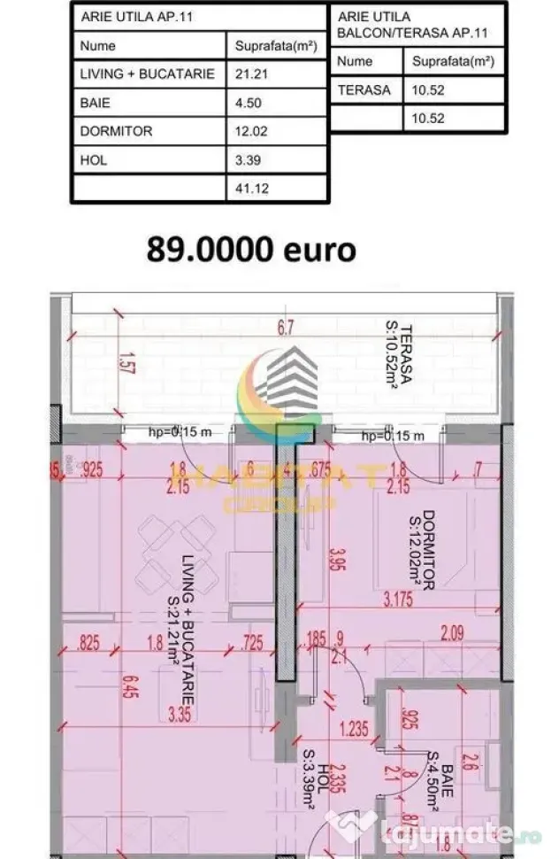 Pallady 2 camere tip studio 52 mp la 5 minute autobuz 330 - Bucuresti (Bucuresti-Ilfov)