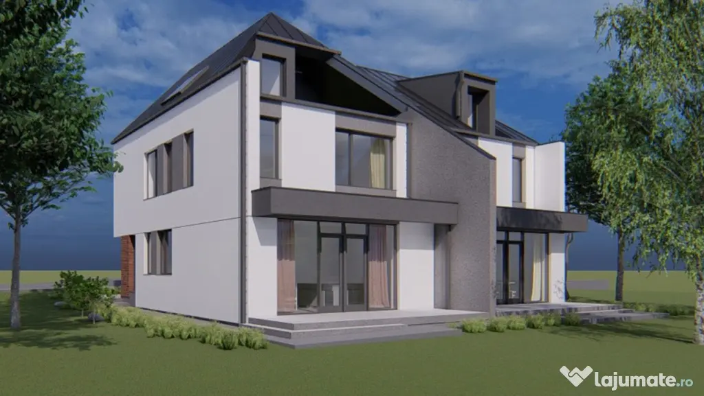 Duplex NZEB, 5 camere, 4 bai, 151mp utili, zona Faget - Cluj-Napoca (Cluj)