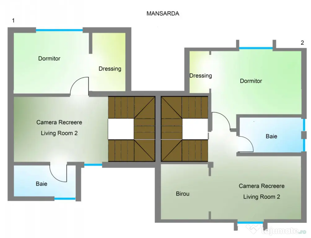 Duplex NZEB, 5 camere, 4 bai, 151mp utili, zona Faget - Cluj-Napoca (Cluj)
