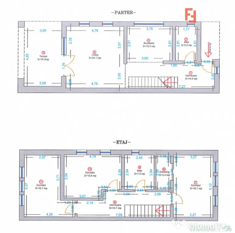 COMISION 0% | Duplex cu 4 camere |124 mp utili | Toate utili - Sacalaz (Timis)