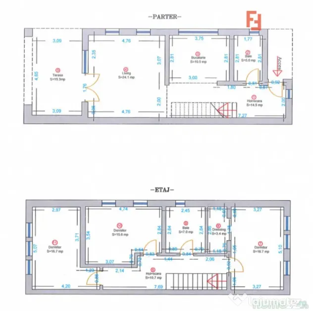 COMISION 0% | Duplex cu 4 camere |124 mp utili | Toate utili - Sacalaz (Timis)
