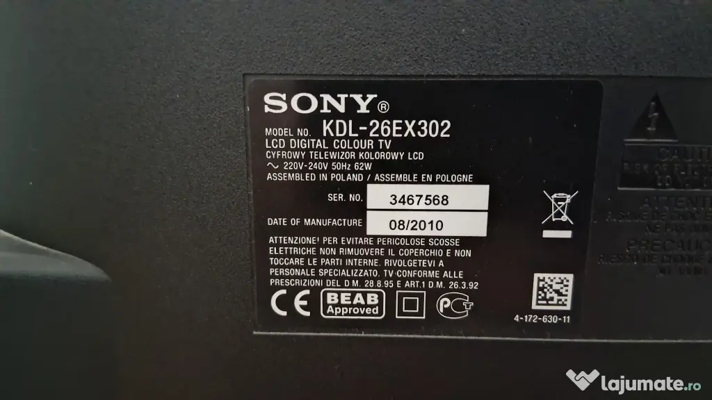 Sony Bravia 26inch