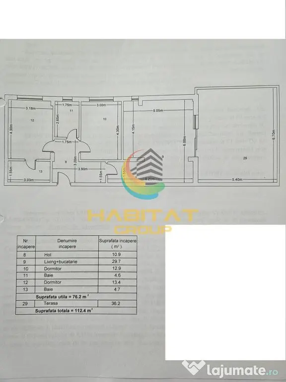 Pallady 3 cam.77 mp + terasa 36 mp mobilat utilat acte gata - Bucuresti (Bucuresti-Ilfov)