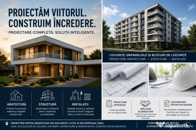 Servicii de proiectare case si blocuri de locuinte
