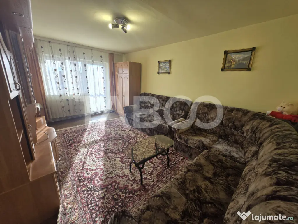 Apartament 2 camere de inchiriat 52mp decomandat balcon Stra - Sibiu (Sibiu)