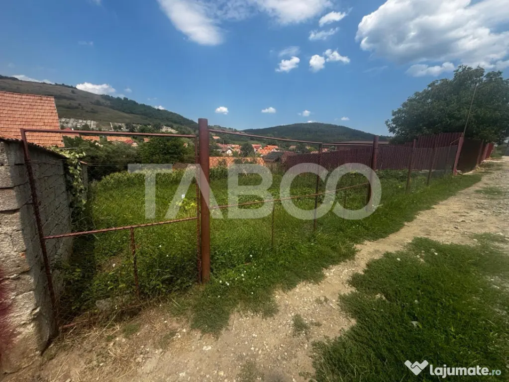 Teren de vanzare intravilan cu utilitati la strada 1116 mp - Slimnic (Sibiu)