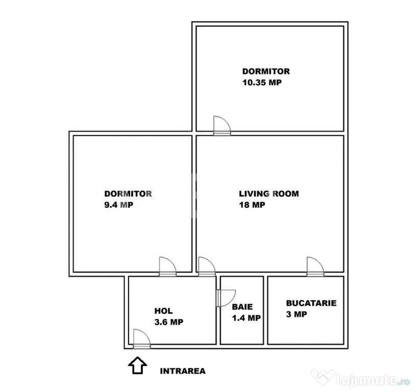 Apartament 3 camere de vanzare etaj intermediar Sibiu -chiri - Sibiu (Sibiu)