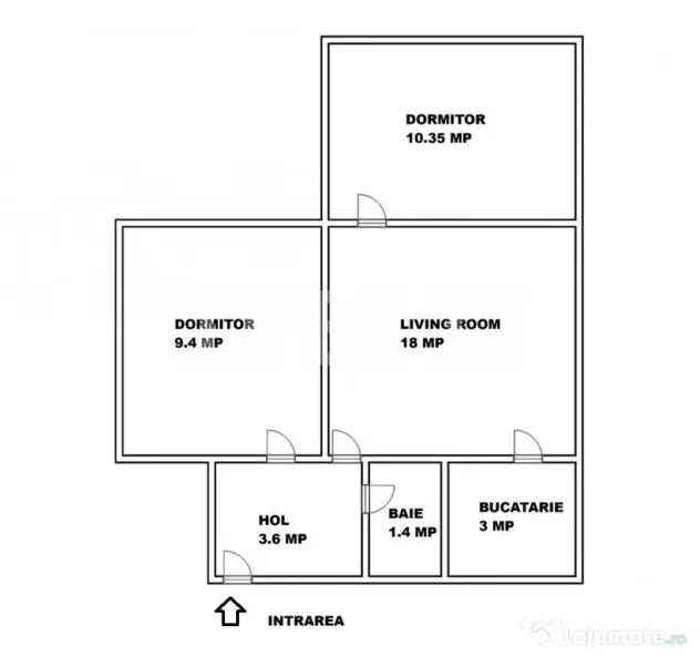 Apartament 3 camere de vanzare etaj intermediar Sibiu -chiri - Sibiu (Sibiu)
