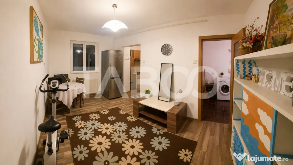 Apartament 3 camere de vanzare etaj intermediar Sibiu -chiri - Sibiu (Sibiu)
