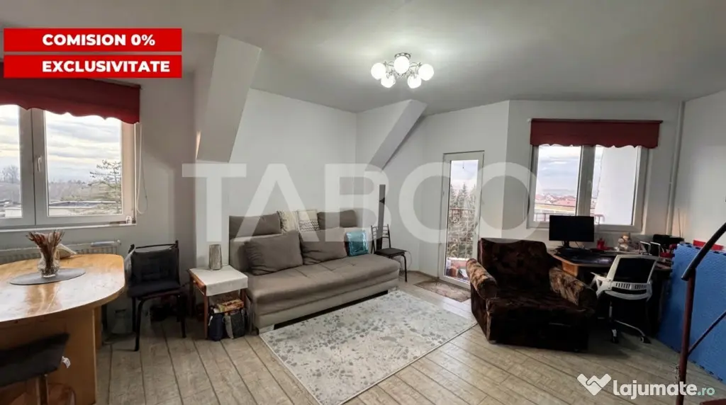 Apartament 3 camere mobilat utilat 65mp 2 BAI COMISION 0% Va - Sibiu (Sibiu)