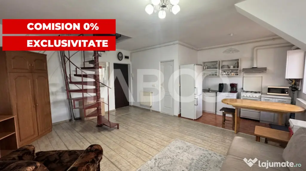 Apartament 3 camere mobilat utilat 65mp 2 BAI COMISION 0% Va - Sibiu (Sibiu)