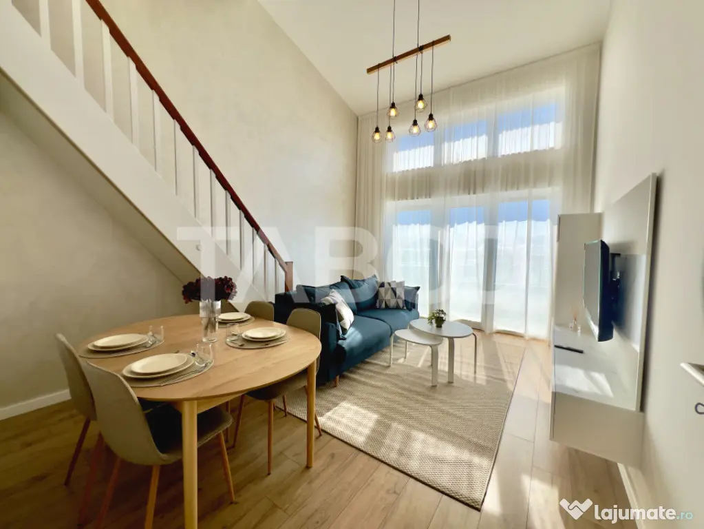 Apartament spatios - intabulat - mobilat si utilat - parcare - Sibiu (Sibiu)